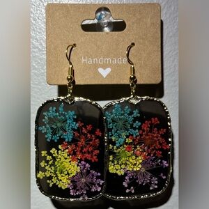Handmade Multicolor Floral Earrings